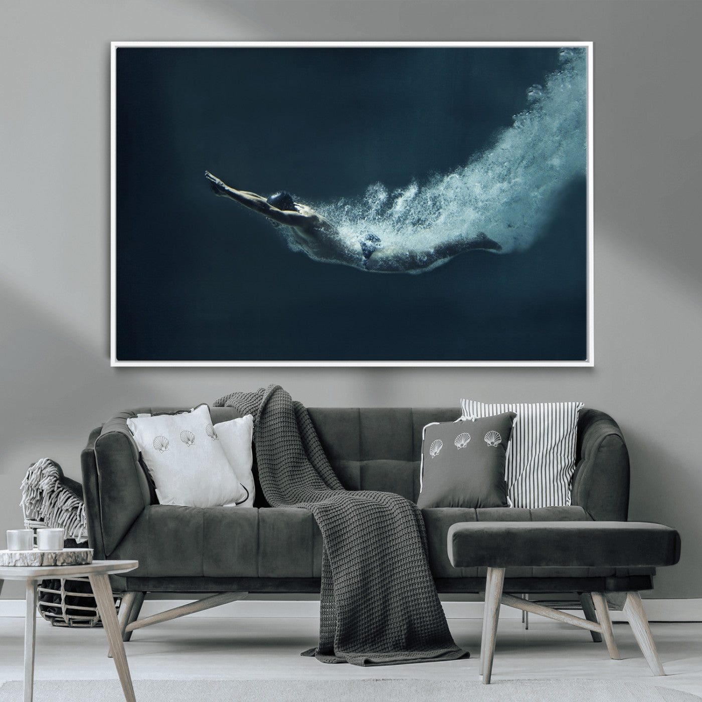 48463-MGV-CV-36X24-Swimmer Wall Art Canvas Print