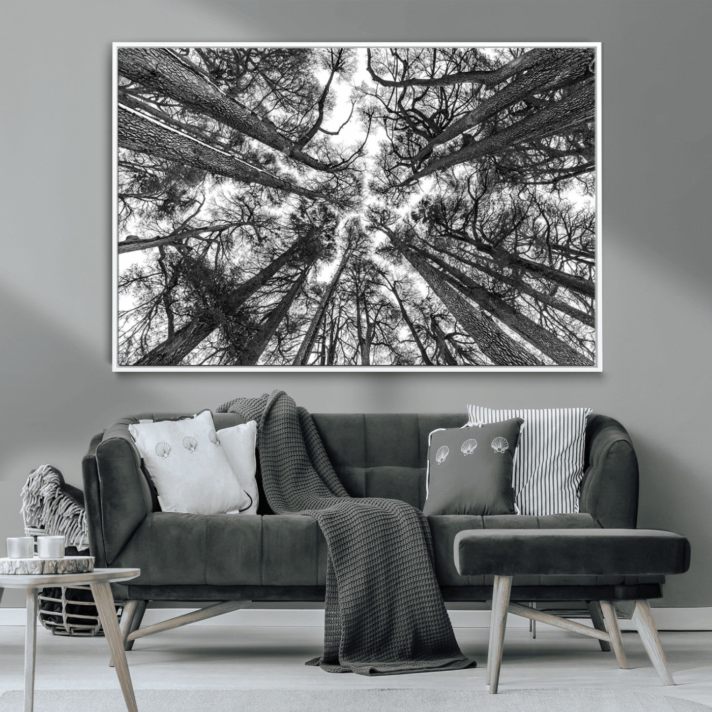 -Trees Contemporary Art Canvas Print