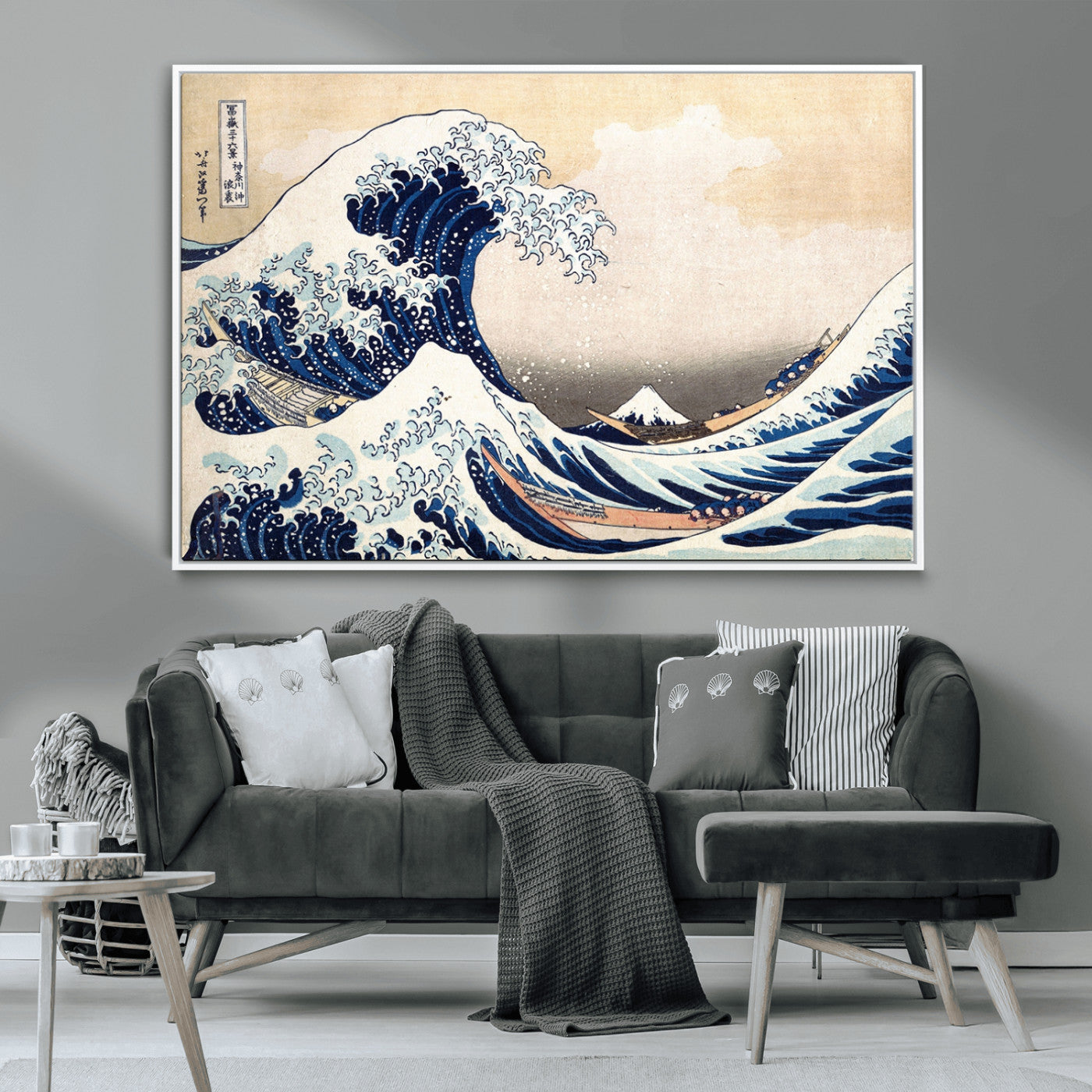35635-MGV-CV-36X24-Wall Art Kanagawa Canvas Artwork Abstract Print