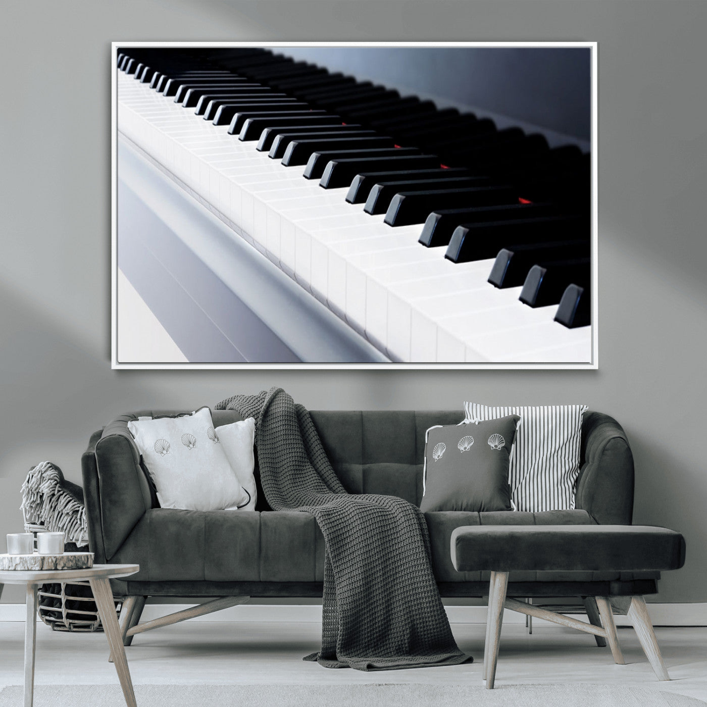 -Piano Artwork Canvas Wall Art Print