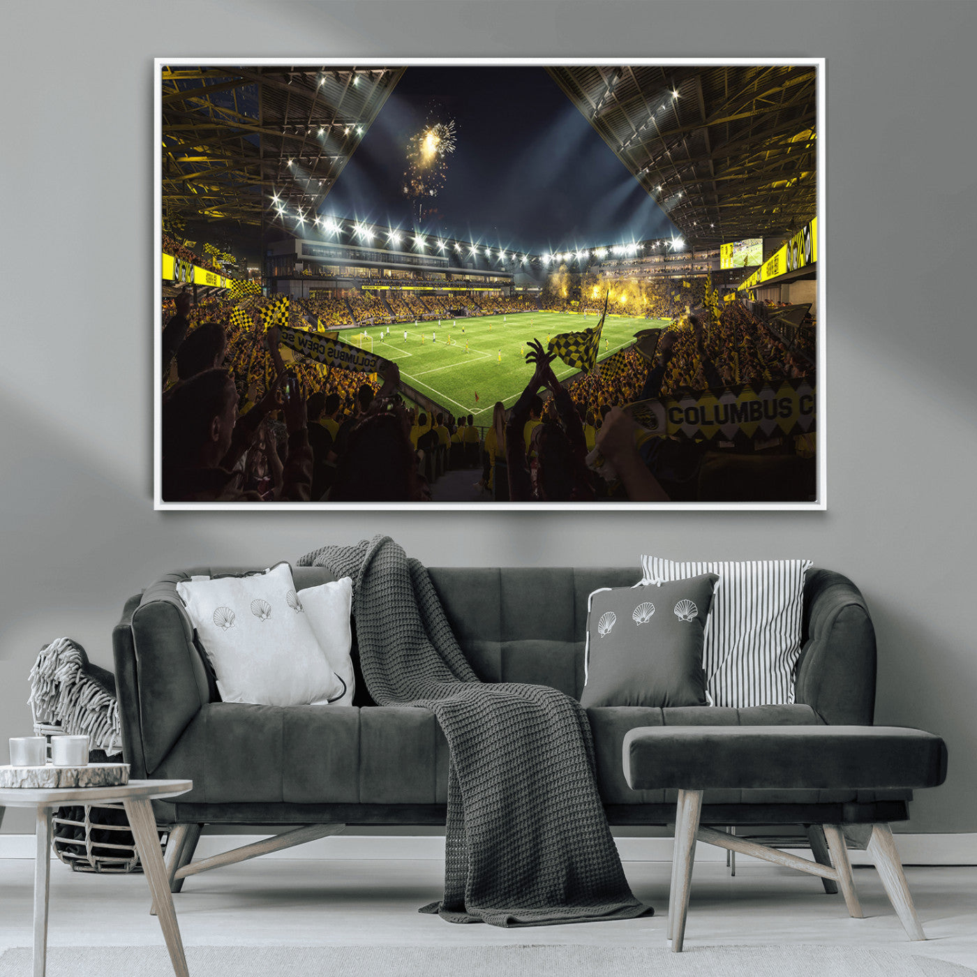 51122-MGV-CV-36X24-Columbus Crew Soccer Team Print - Columbus Crew Stadium Wall Art Canvas Print