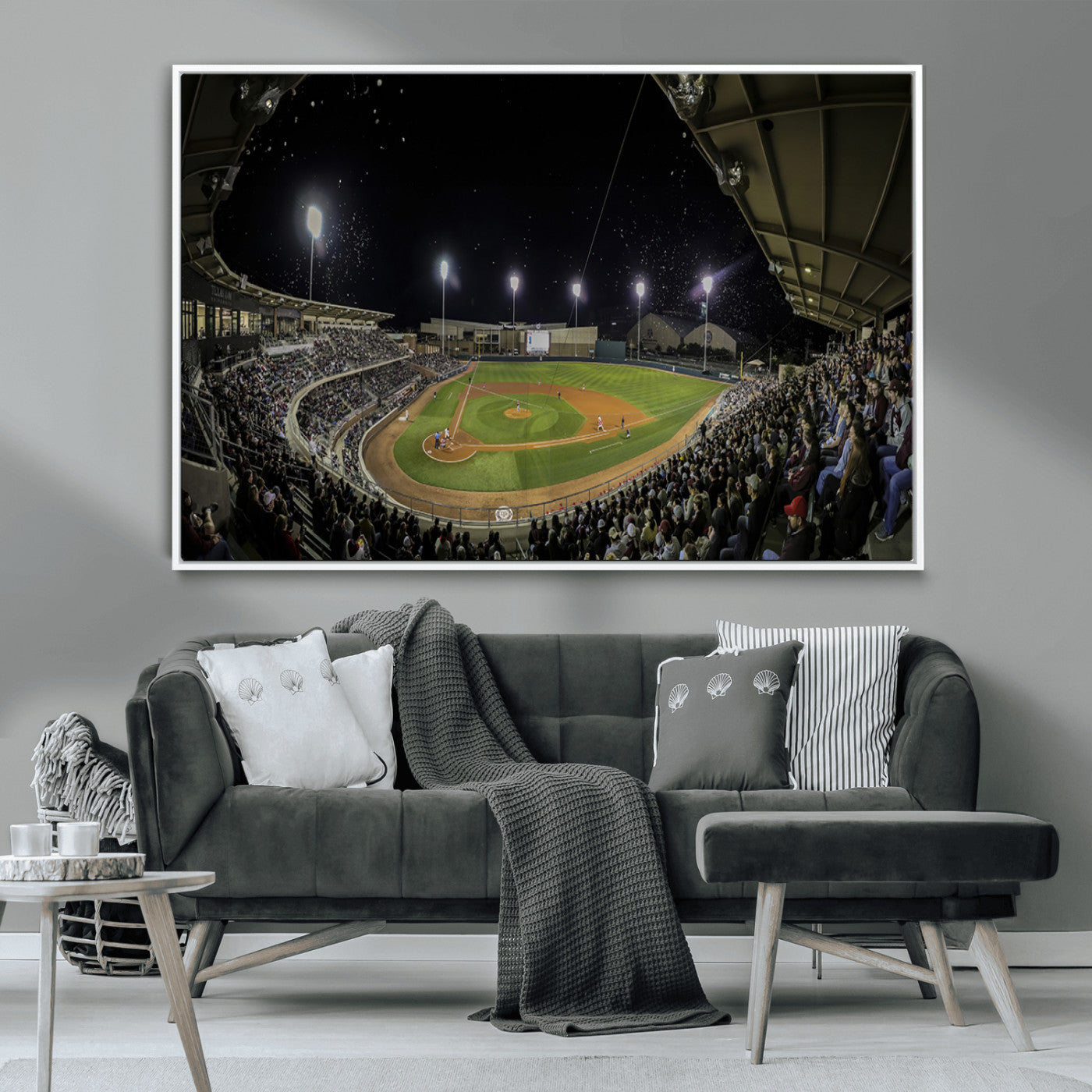 -Olsen Field at Blue Bell Park - Texas A&M Aggies Baseball Stadium Wall Art Canvas Print