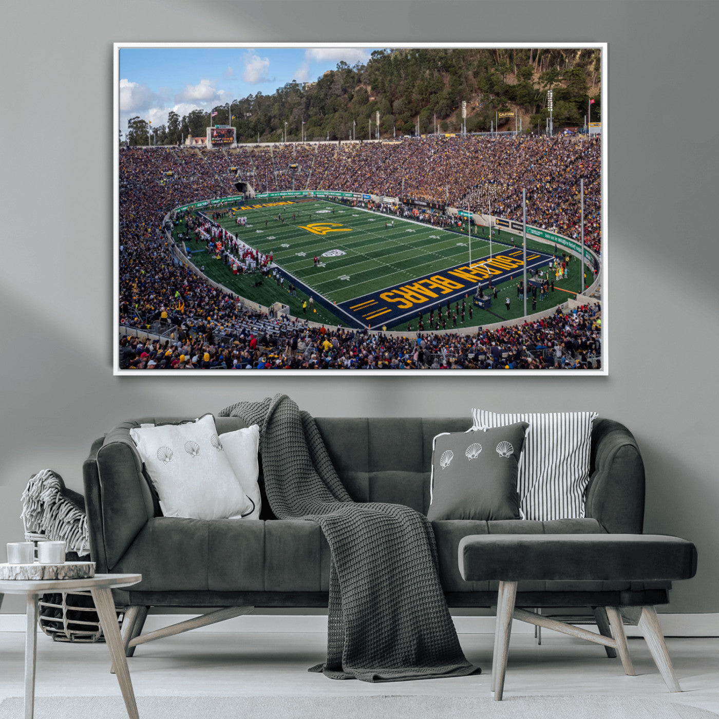 -University of California Golden Bears Football Team Print - Berkeley California Memorial Stadium Art