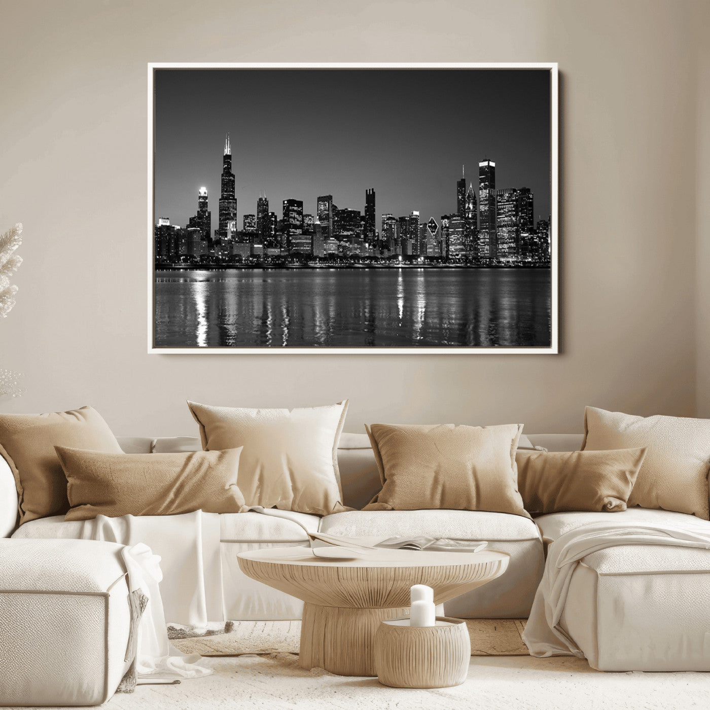67435-MGV-FC-36X24_White-Chicago Wall Art Canvas Print