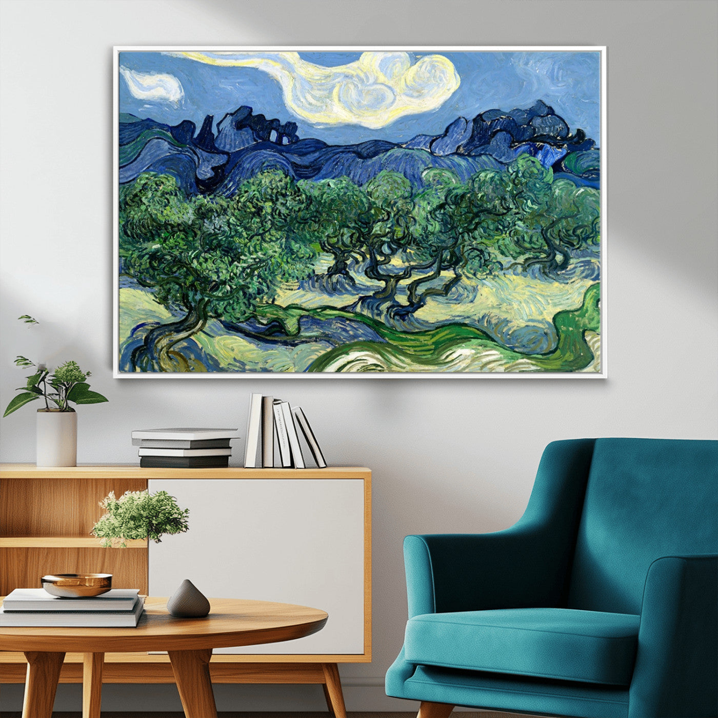 80252-MGV-CV-36X24-Olive Trees Van Gogh Wall Art Canvas Print