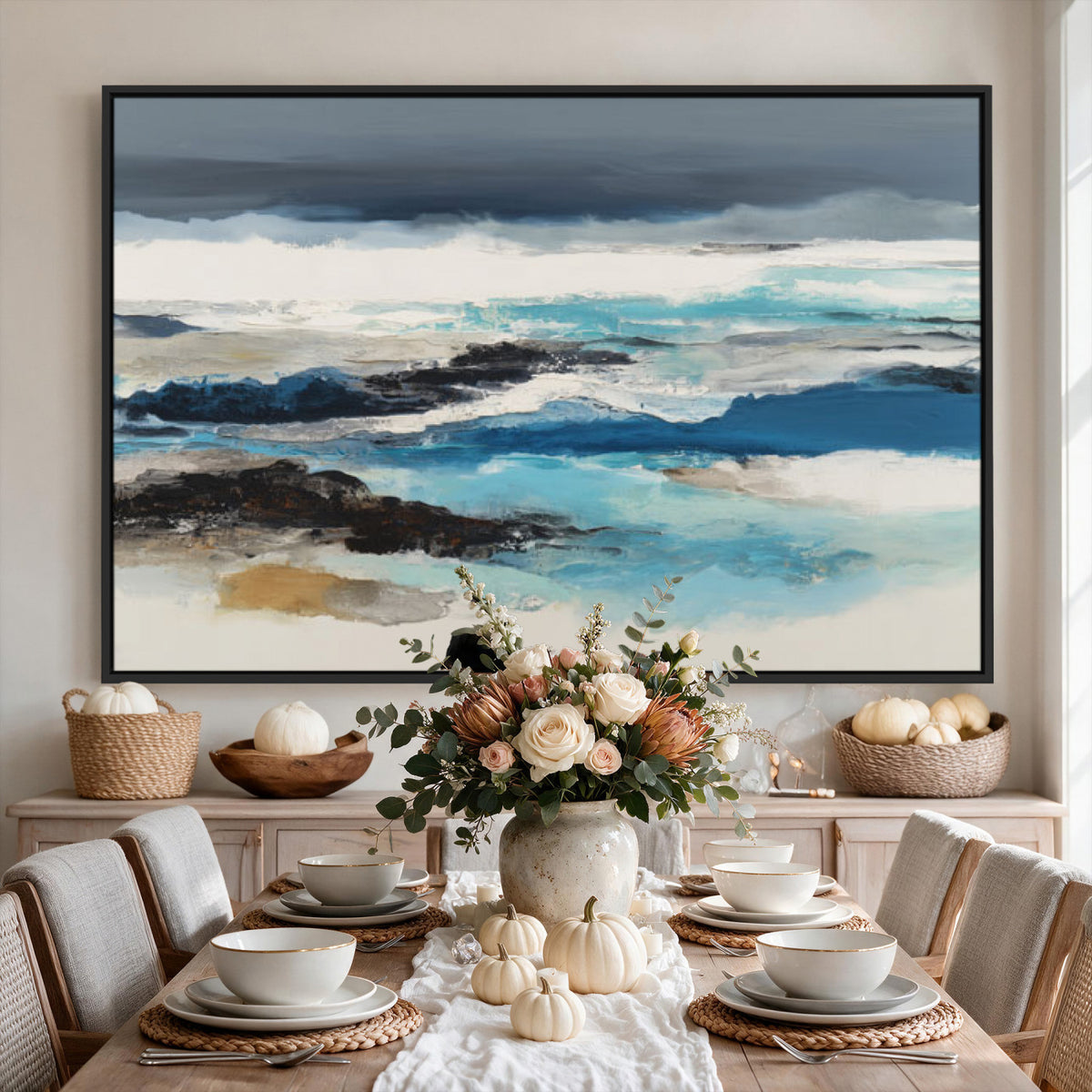 53645131-MGV-CV-36X24 - Extra Large Abstract Wall Art Canvas Print