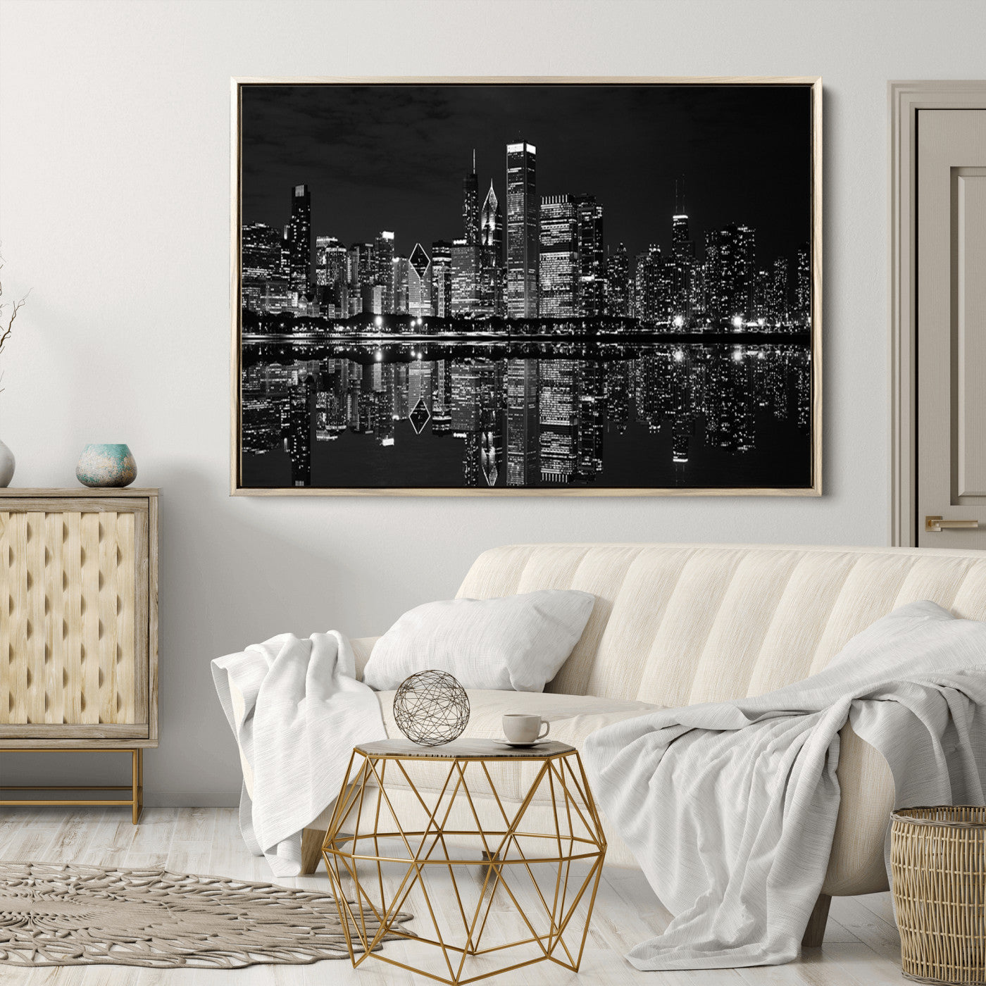 -Chicago Wall Art Canvas Print