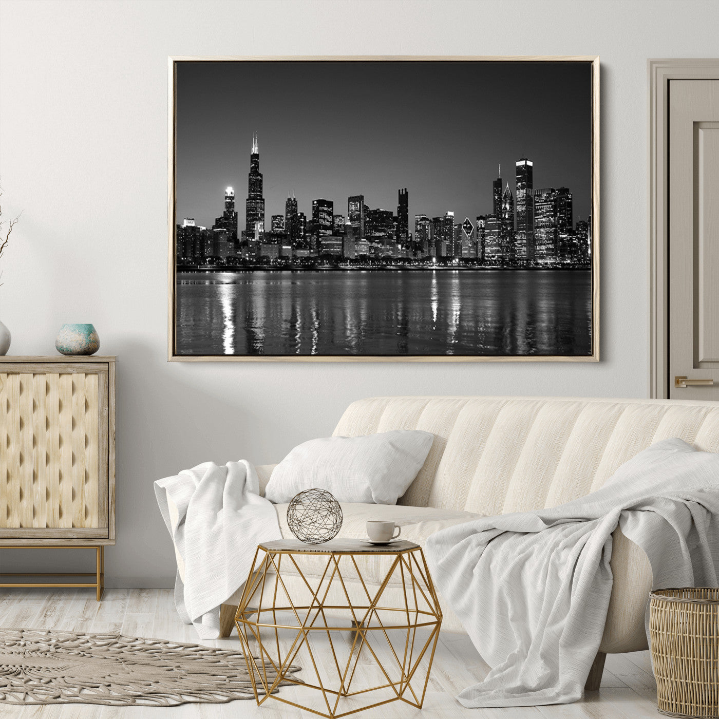 -Chicago Wall Art Canvas Print