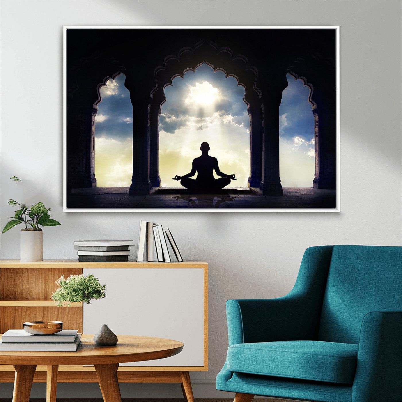 26862-MGV-FC-36X24_White-Women and Yoga Wall Art Canvas Print