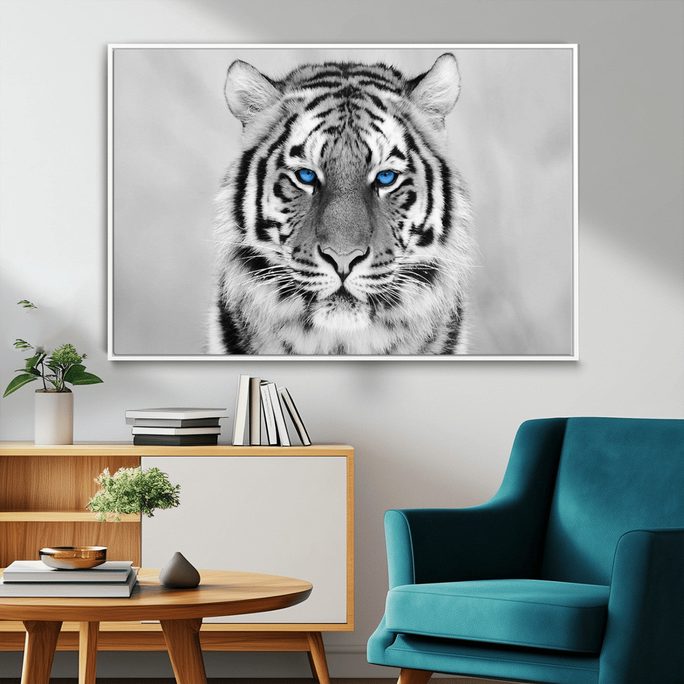 -Tiger Canvas Artwork Wall Art Print
