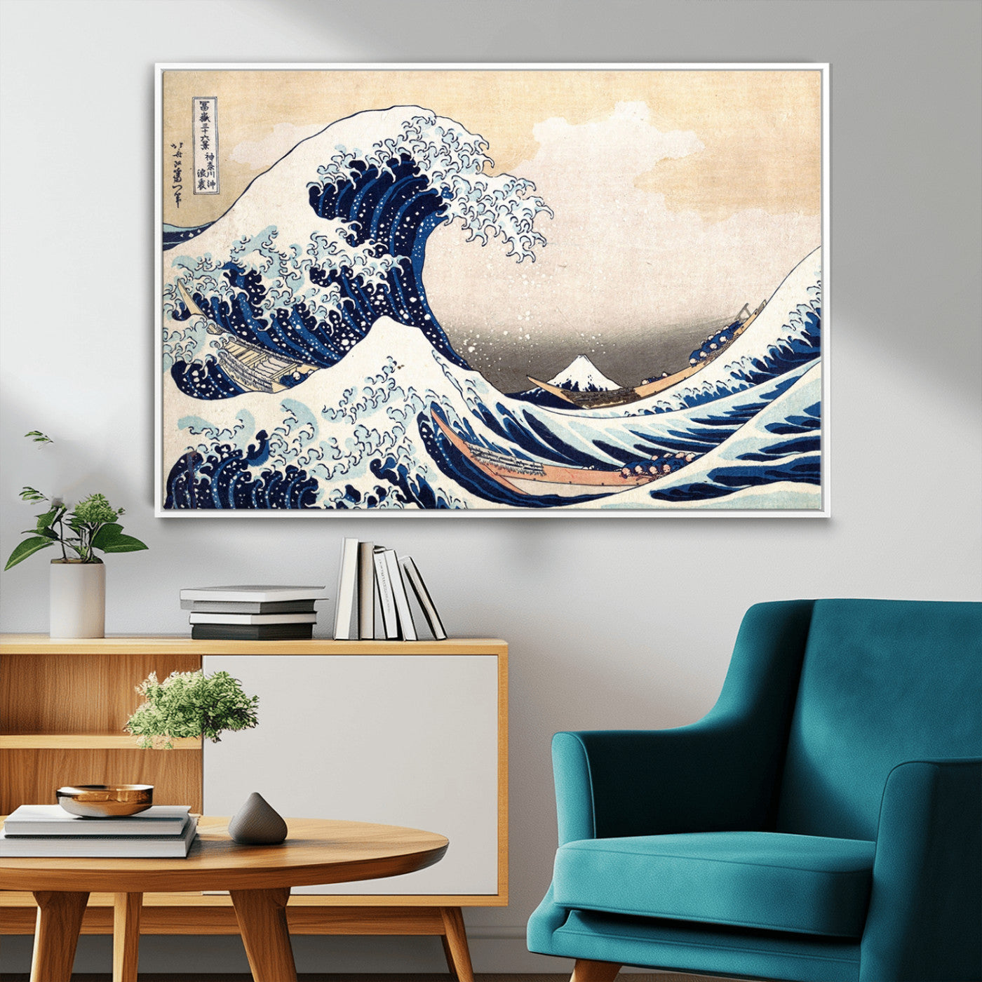 35635-MGV-FC-36X24_White-Wall Art Kanagawa Canvas Artwork Abstract Print