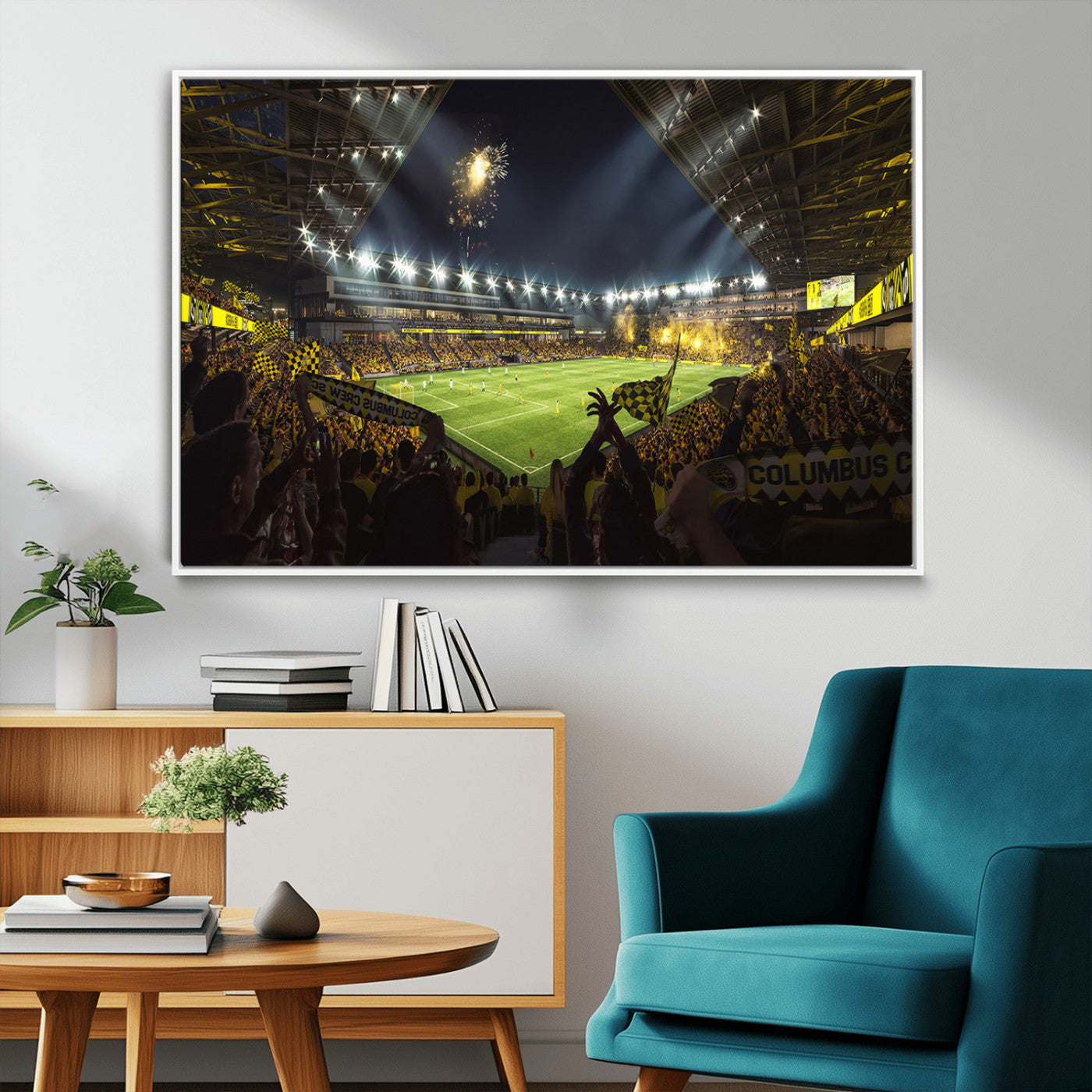 51122-MGV-CV-36X24-Columbus Crew Soccer Team Print - Columbus Crew Stadium Wall Art Canvas Print