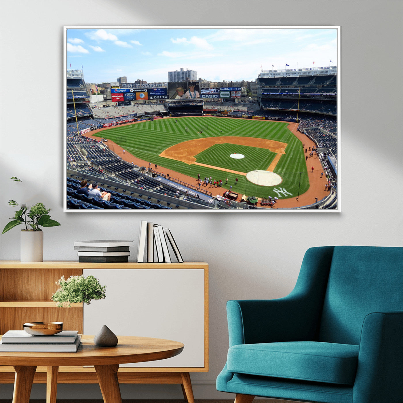 98047-MGV-FC-36X24_White-Buffalo Bills Stadium Wall Art - Buffalo Bills Decor- NFL Fans Gift, Perfect Sports Decor for Living