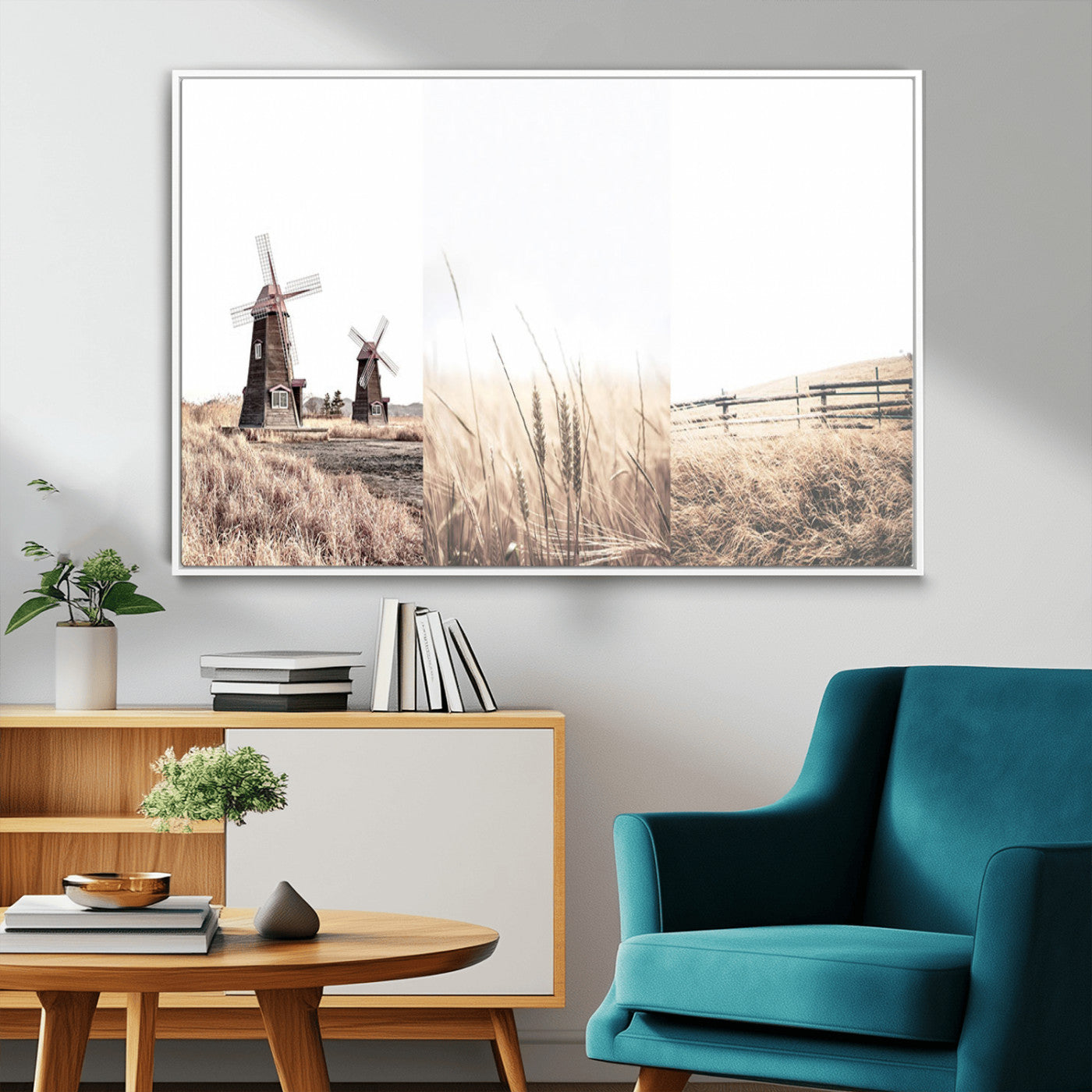 56649-MGV-FC-36X24_White-Farm Prints Set, Farmhouse Wall Art Canvas, Country House Decor, Country House Decor, Barn Print,