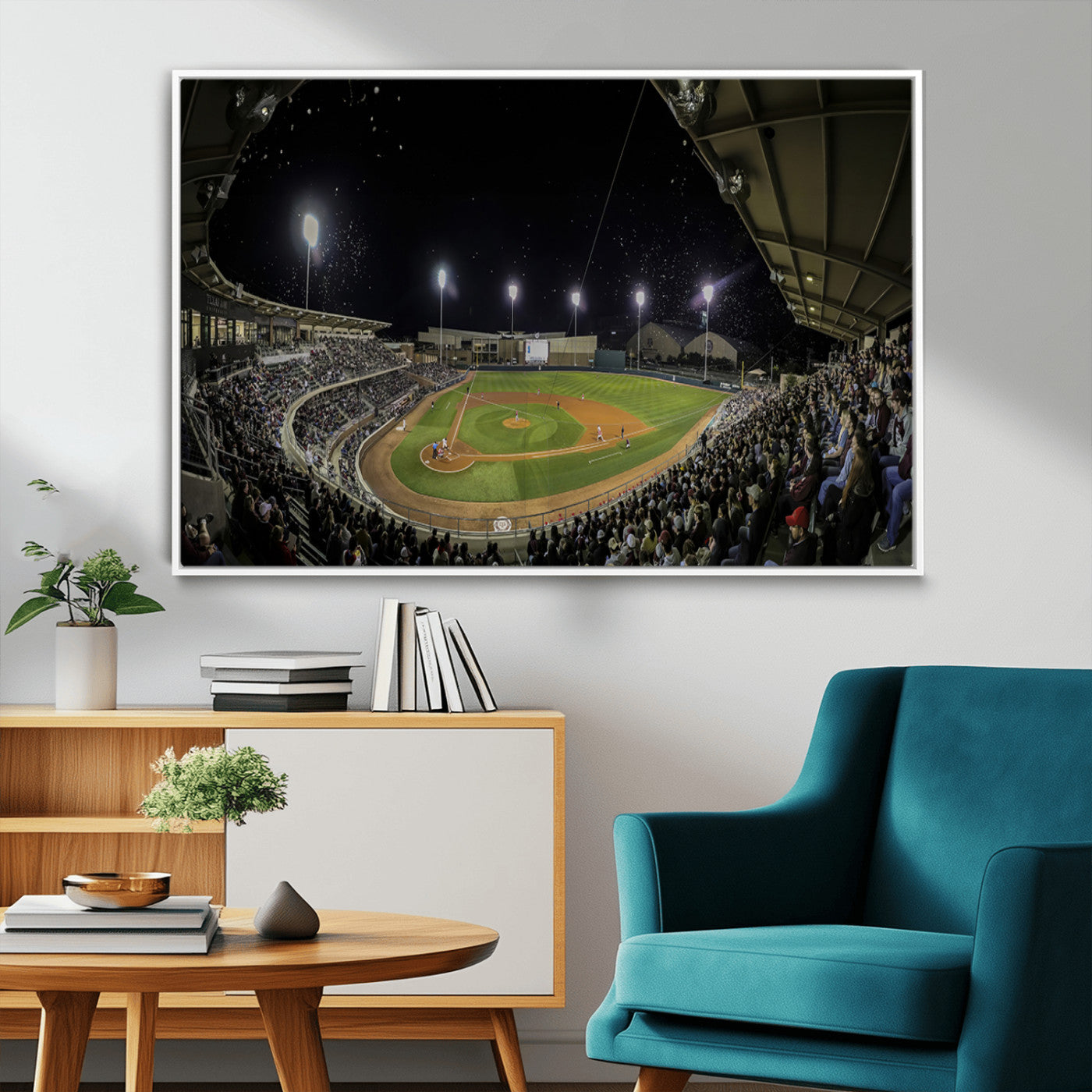 10262-MGV-FC-36X24_White-Olsen Field at Blue Bell Park - Texas A&M Aggies Baseball Stadium Wall Art Canvas Print