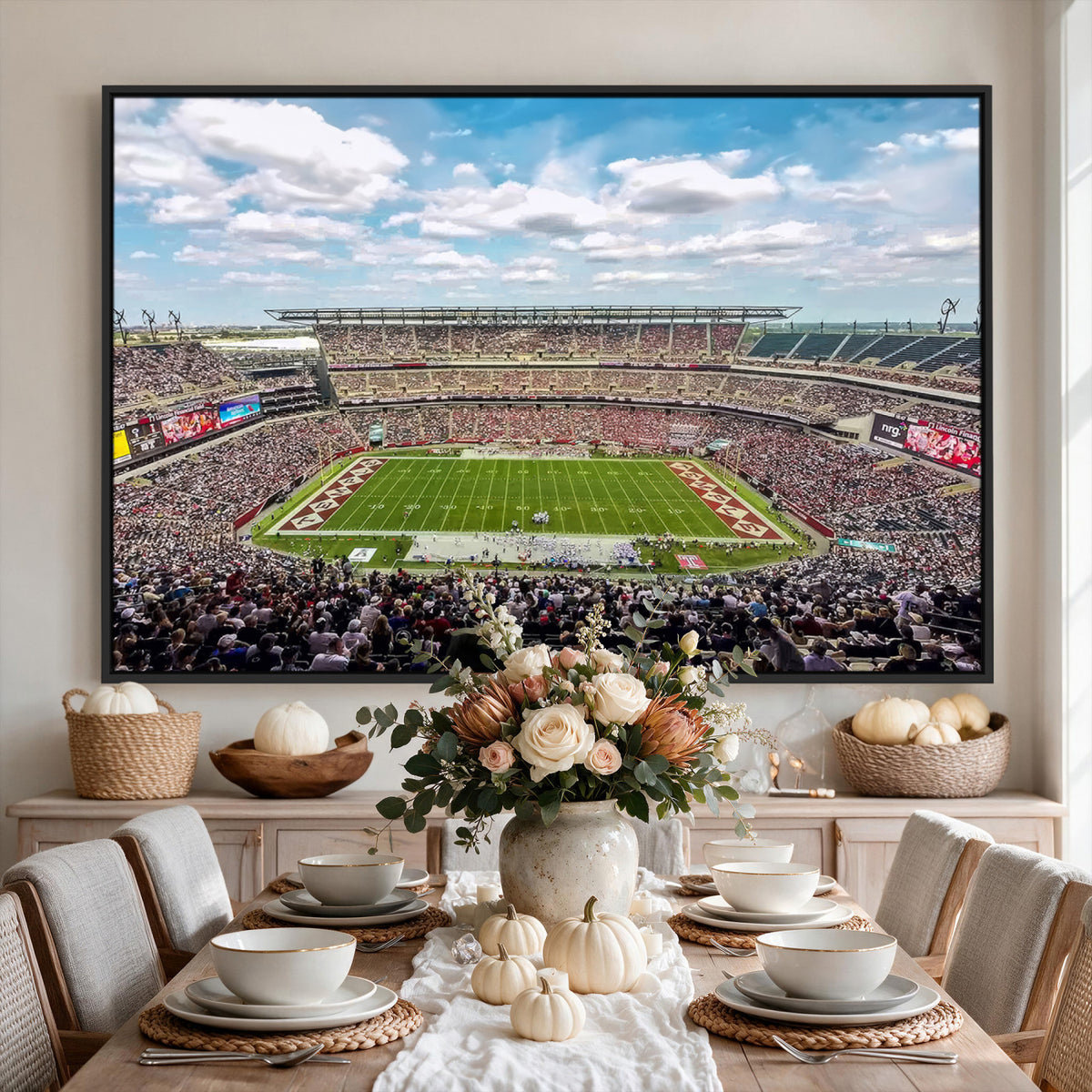 29243-PAN-FL-20X10 - The Temple University Owls Athletics Team Print - Philadelphia Lincoln Financial Field Stadium Wall