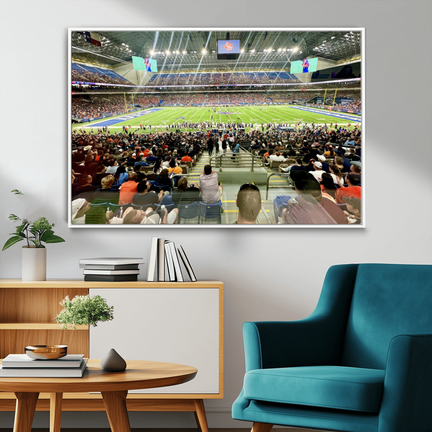 -The University of Texas at San Antonio Roadrunners Football Team Print - San Antonio Alamodome Wall