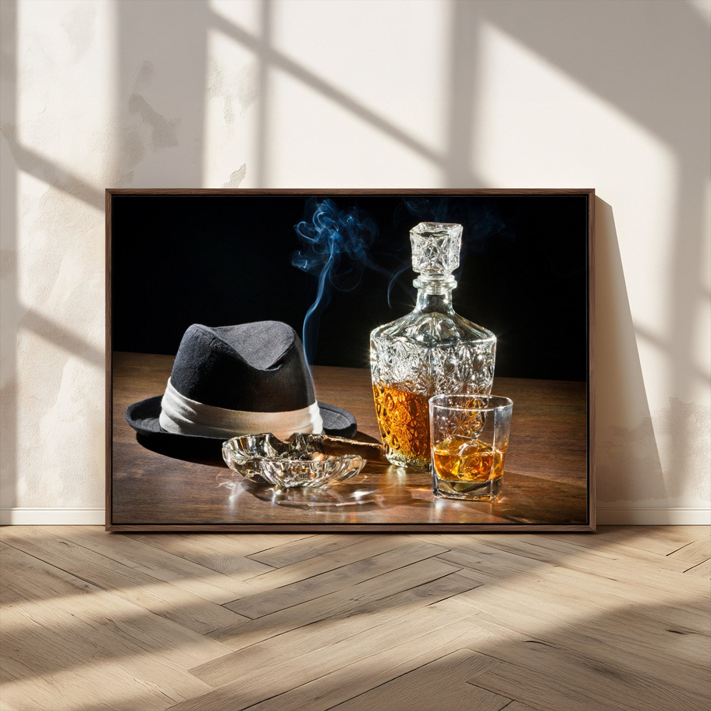 14629-MGV-CV-36X24-Extra Large Bourbon Decor Whiskey Wall Art Canvas Print