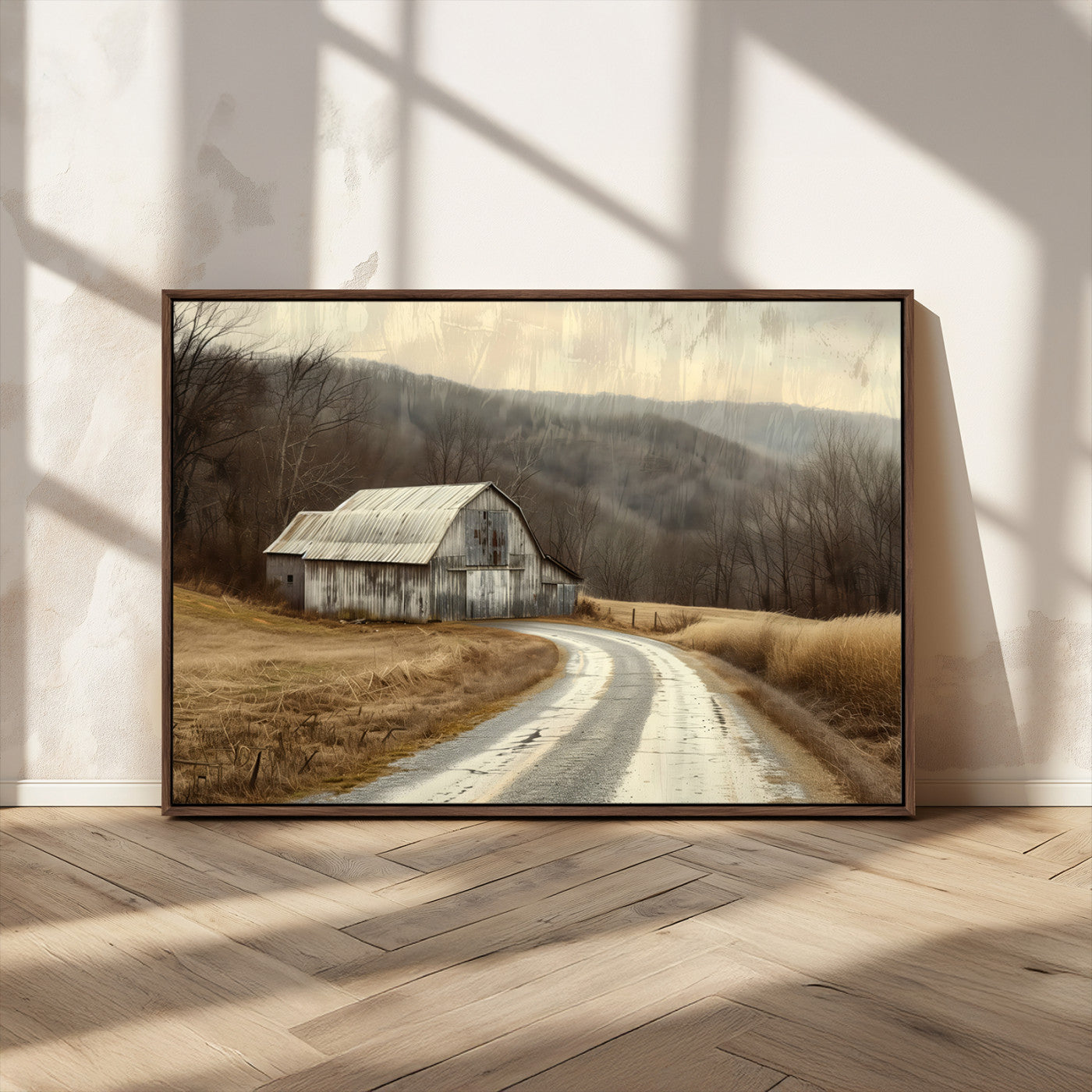 10376-MGV-CV-36X24-Vintage Barn for Farmhouse Wall Decor Canvas Print