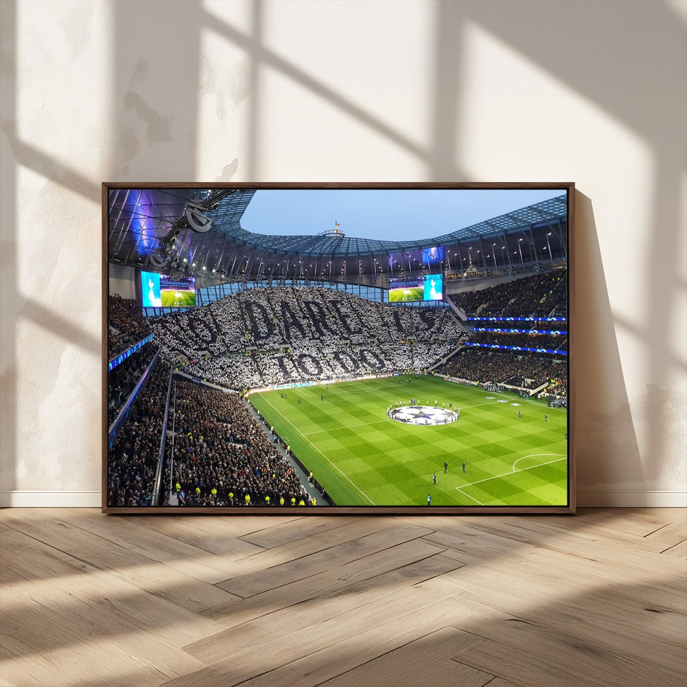 -Tottenham Hotspur Stadium Canvas Print, Match Day Triple Canvas Wall Art - Premier League Football