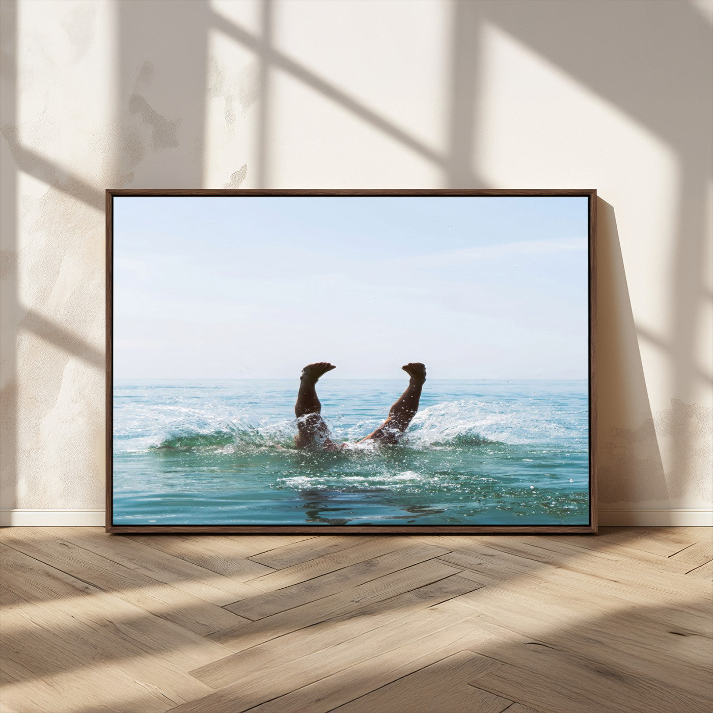 MGV-FC-36X24 - Summer Splash Ocean Photography Print, Vibrant Coastal Wall Art, Beach Vibes Decor, Fun Vacation