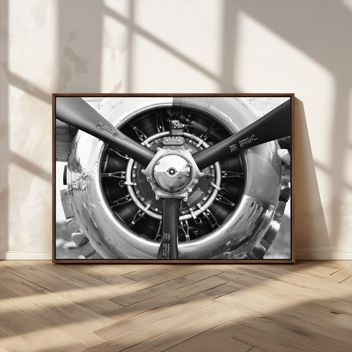 28132-MGV-FC-36X24_Walnut-Vintage Airplane Wall Art Canvas Print