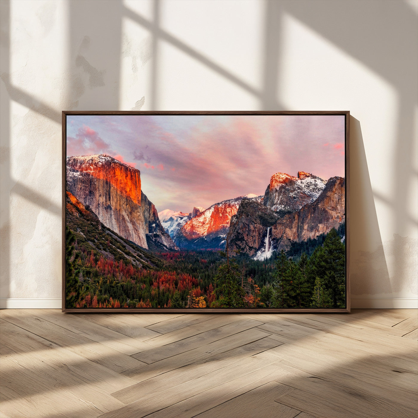 -Yosemite Half Dome Wall Art Canvas Print El Capitan
