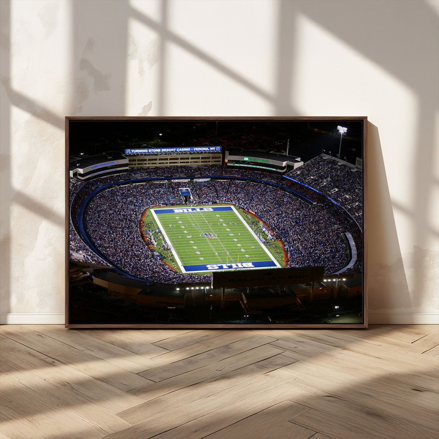 19030-MGV-CV-36X24-Buffalo Bills NFL Football Team Print - Highmark Stadium Wall Art Canvas Print