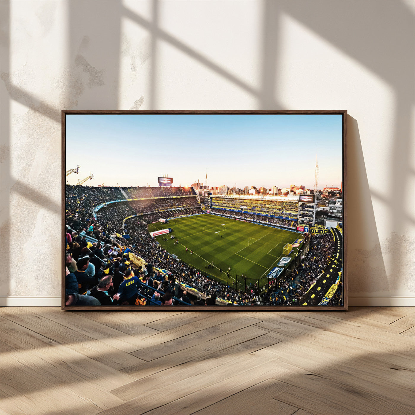 50105-MGV-CV-36X24-Boca Juniors Soccer Team Print - Buenos Aires Bombonera Stadium Wall Art Canvas Print