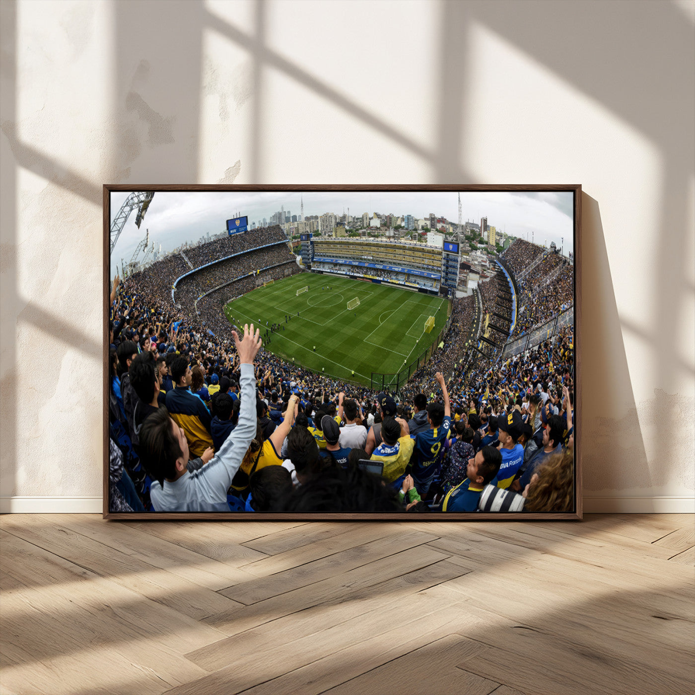 23173-MGV-CV-36X24-Boca Juniors Soccer Team Print - Buenos Aires Bombonera Stadium Wall Art Canvas Print