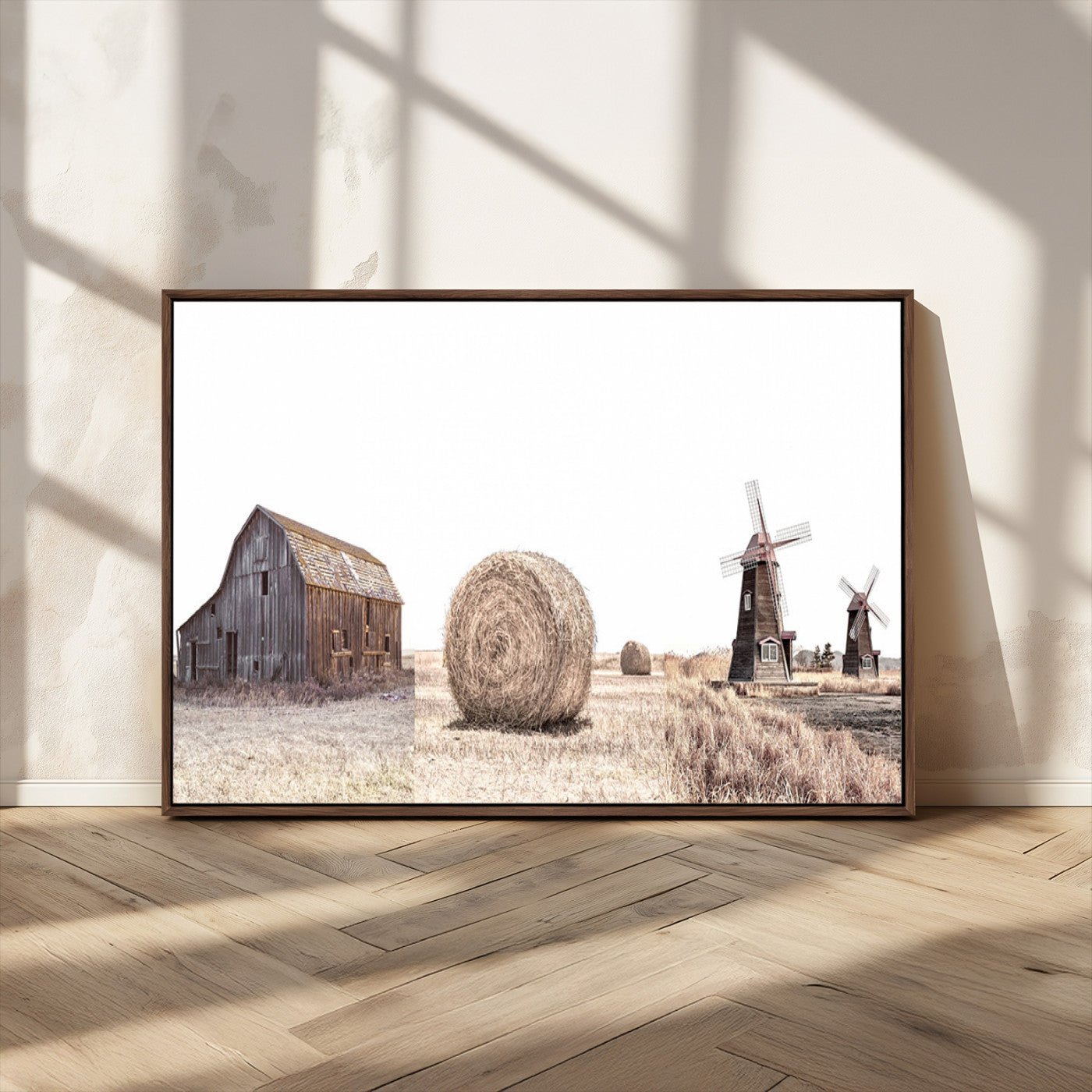 94971-MGV-CV-36X24-Farm Prints Set, Set of 3 Farmhouse Wall Art, Country House Decor