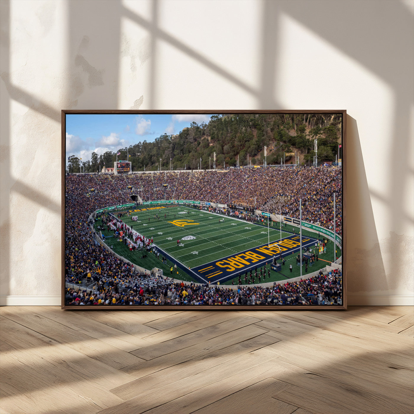 38054-MGV-CV-36X24-University of California Golden Bears Football Team Print - Berkeley California Memorial Stadium Art