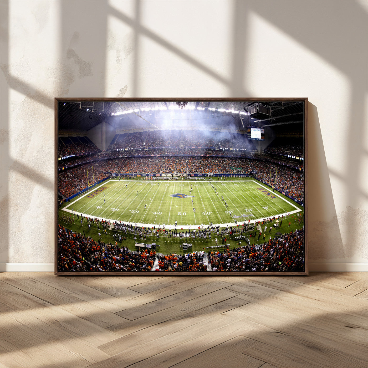 -The University of Texas at San Antonio Roadrunners Football Team Print - San Antonio Alamodome Wall