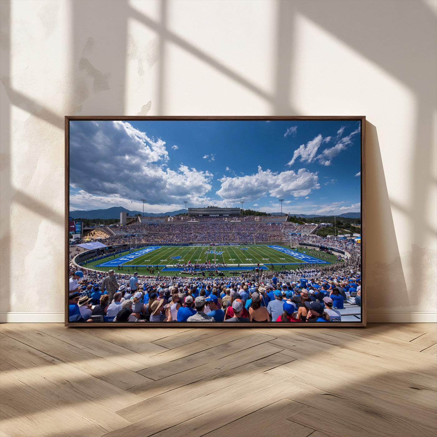 59281-MGV-CV-36X24-Air Force Falcons Football Team Print - Colorado Springs Falcon Stadium Wall Art Canvas Print