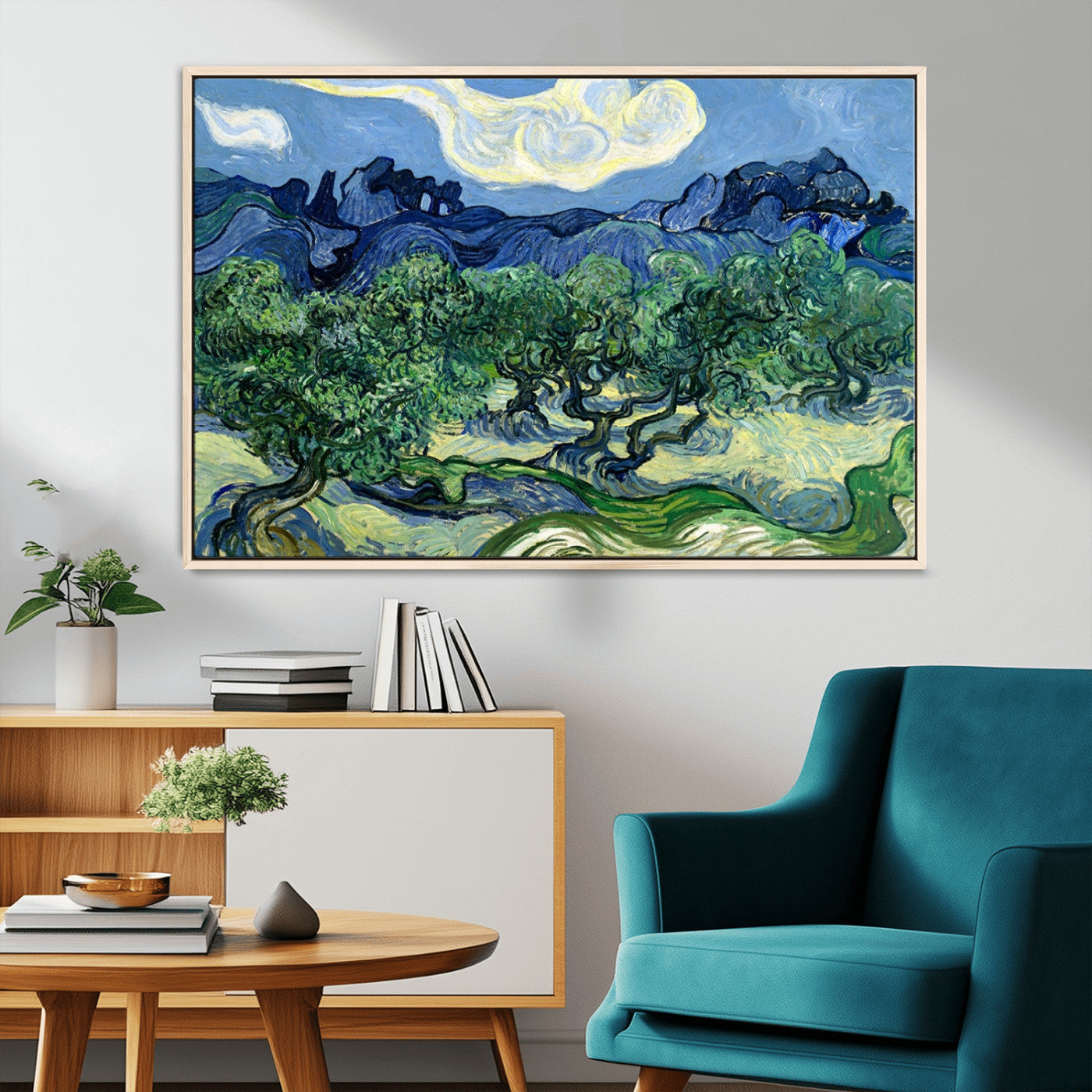 80252-MGV-CV-36X24-Olive Trees Van Gogh Wall Art Canvas Print
