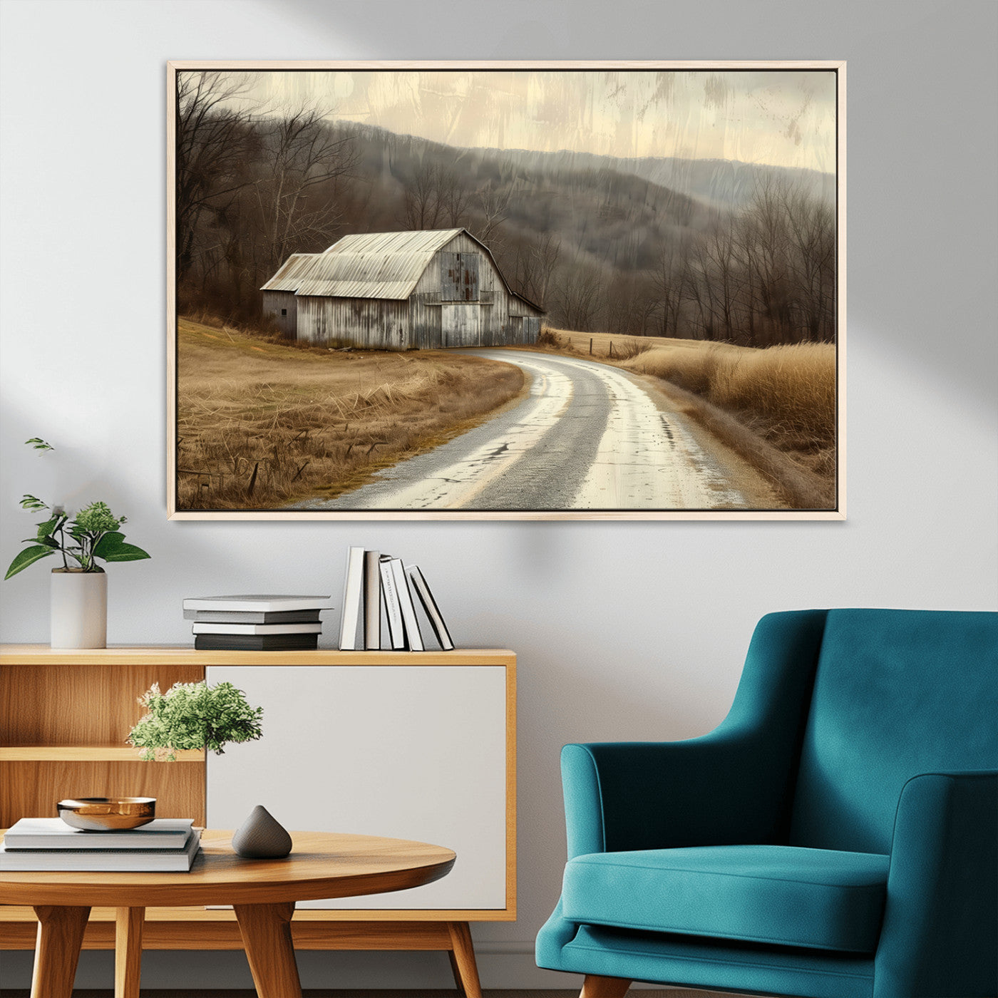 10376-MGV-CV-36X24-Vintage Barn for Farmhouse Wall Decor Canvas Print