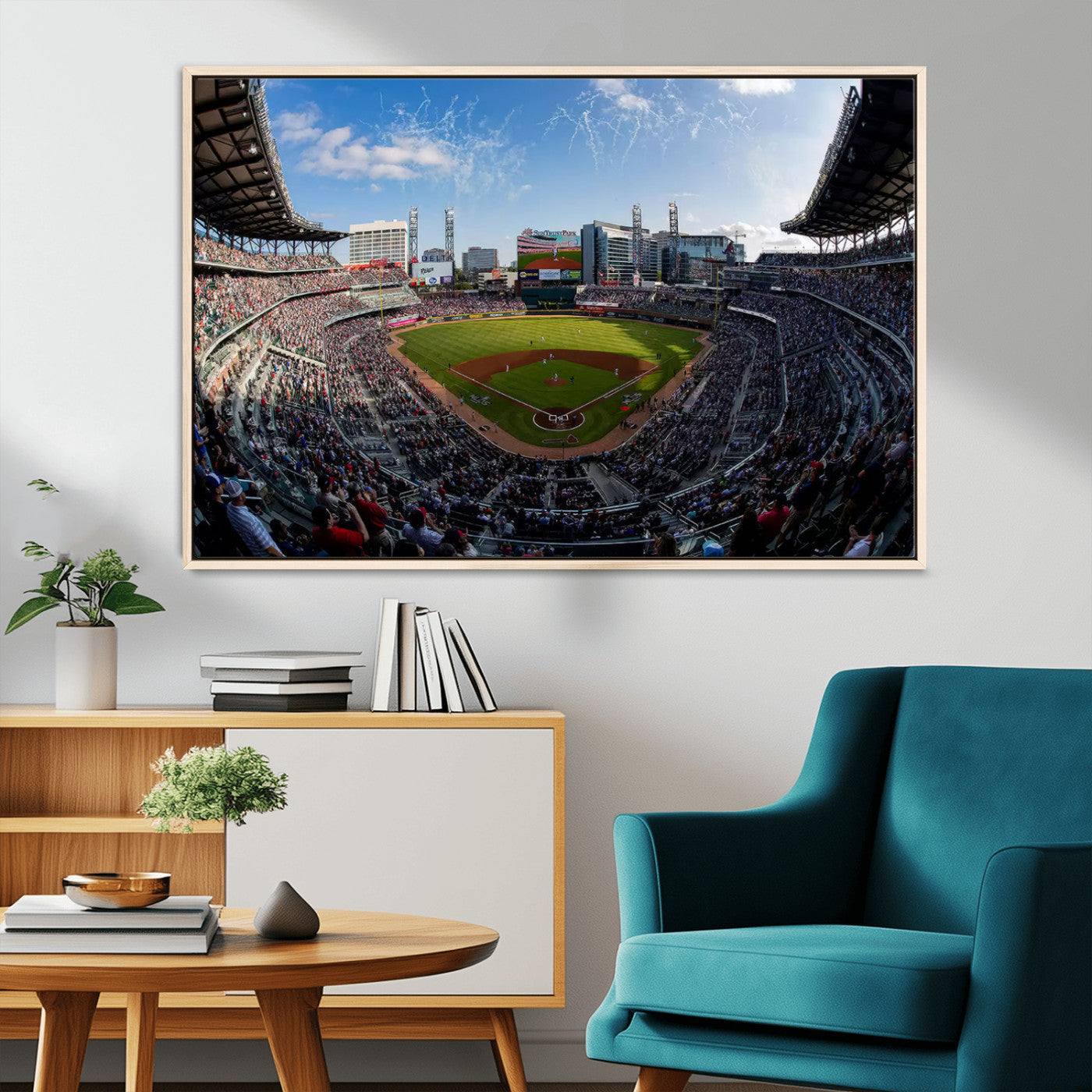 78608-MGV-CV-36X24-Truist Park Stadium Canvas Wall Art - Atlanta Braves Game Day Exclusive Decor
