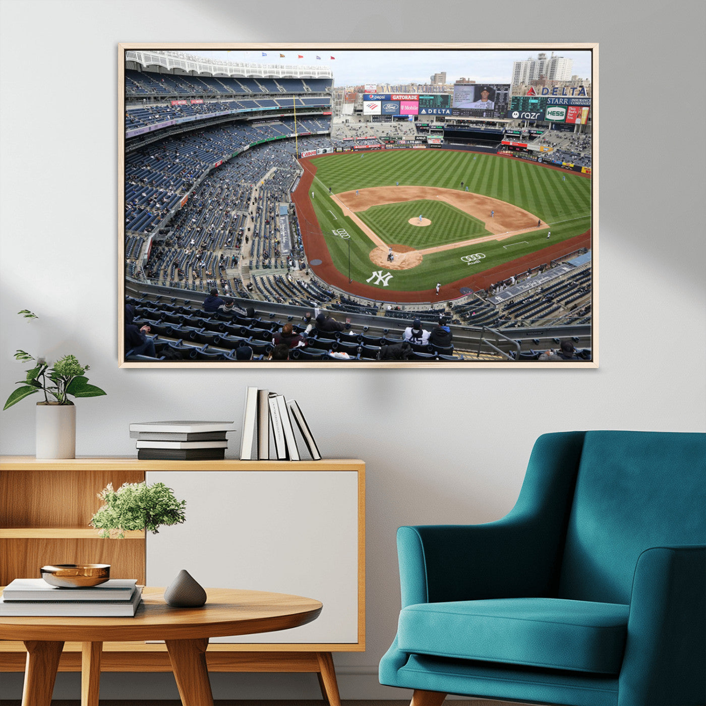 -New York Yankees Baseball Team Print - Yankee Stadium Wall Art Canvas Print