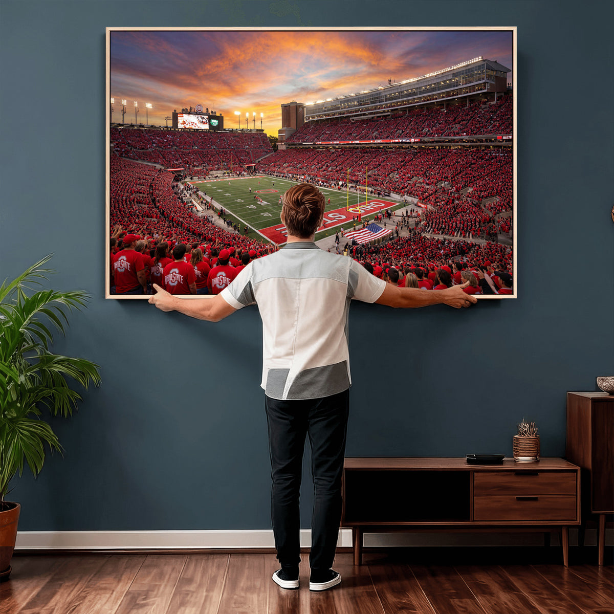 73119077-MGV-CV-36X24 - Stadium Wall Art Canvas Print