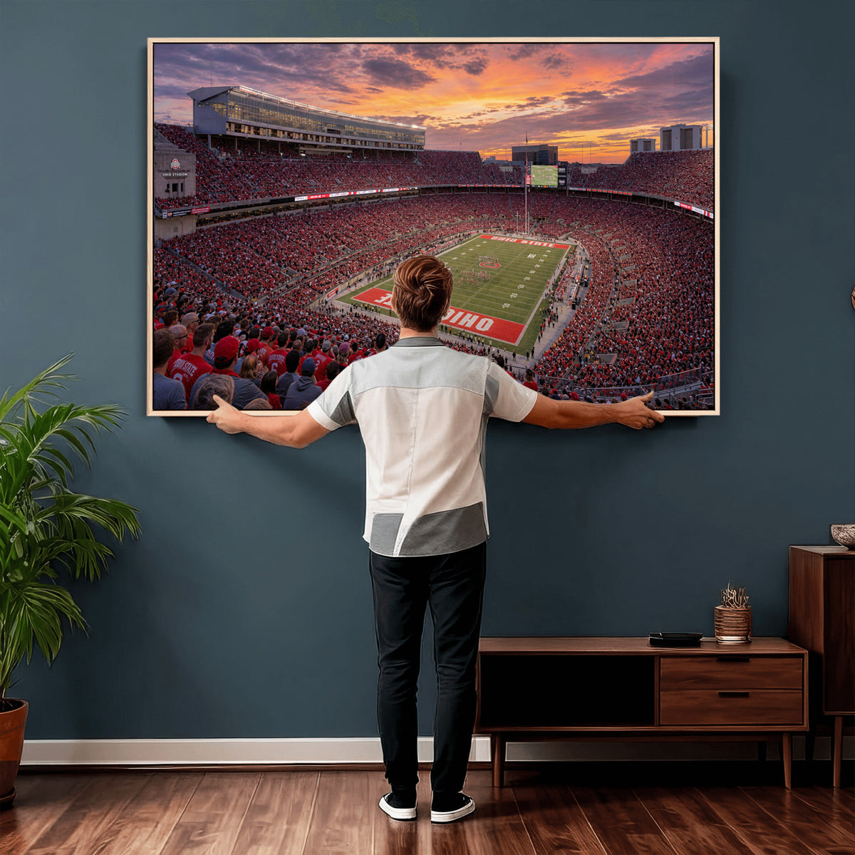 95137596-MGV-CV-36X24 - Stadium Wall Art Canvas Print