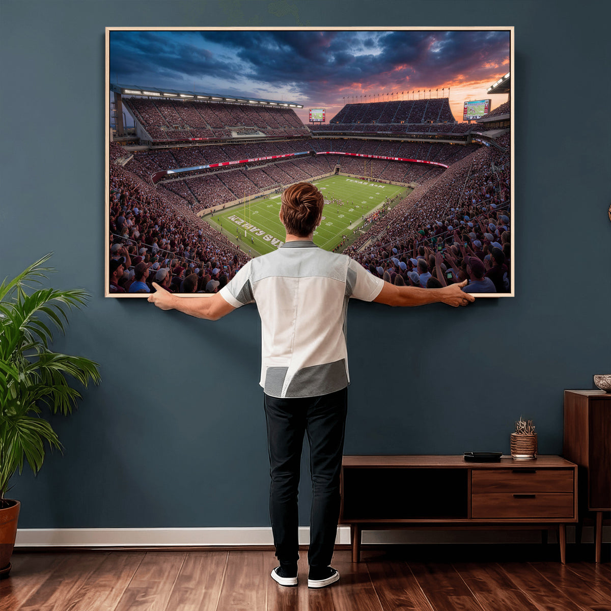 55475837-MGV-CV-36X24 - Stadium Wall Art Canvas Print