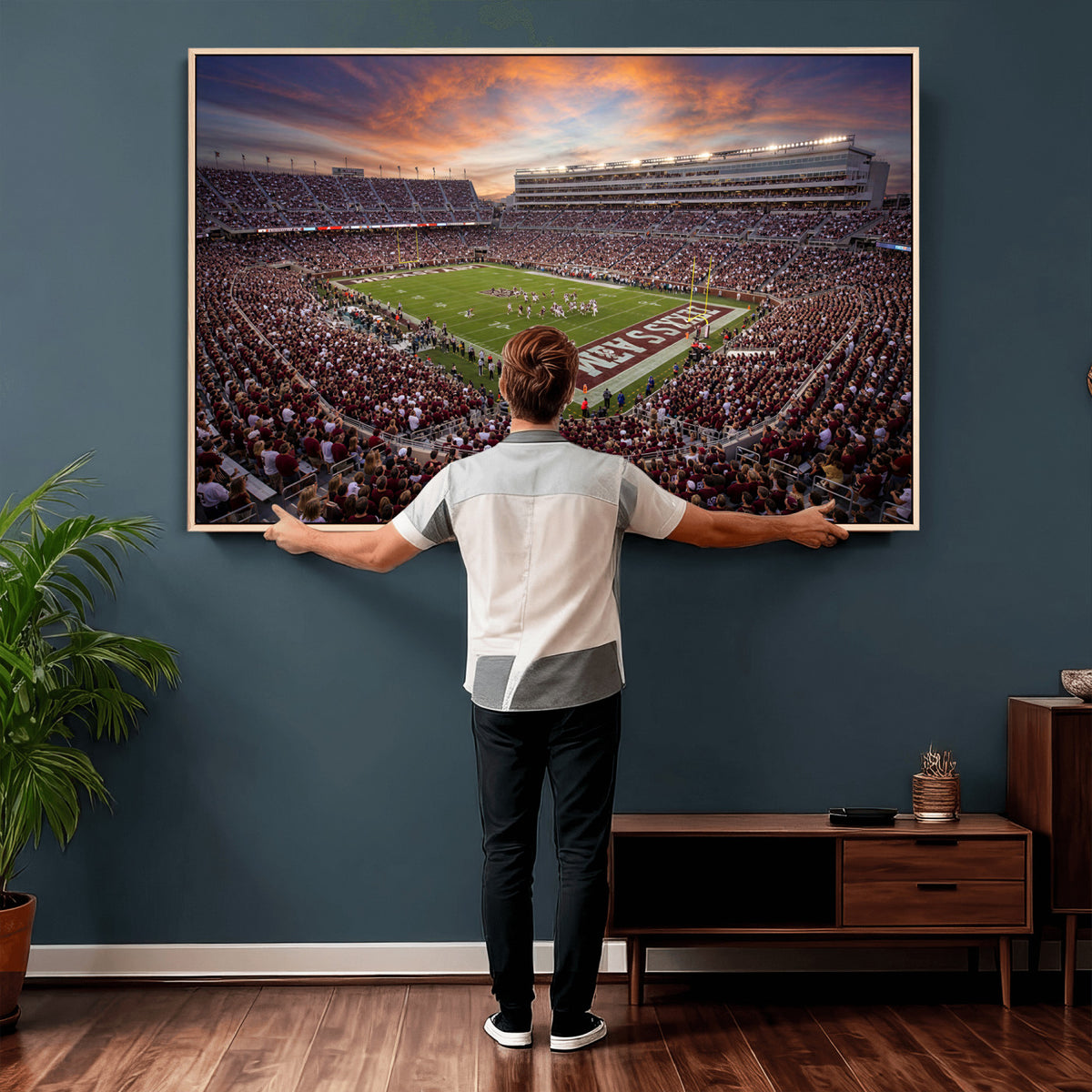 66624578-MGV-CV-36X24 - Stadium Wall Art Canvas Print