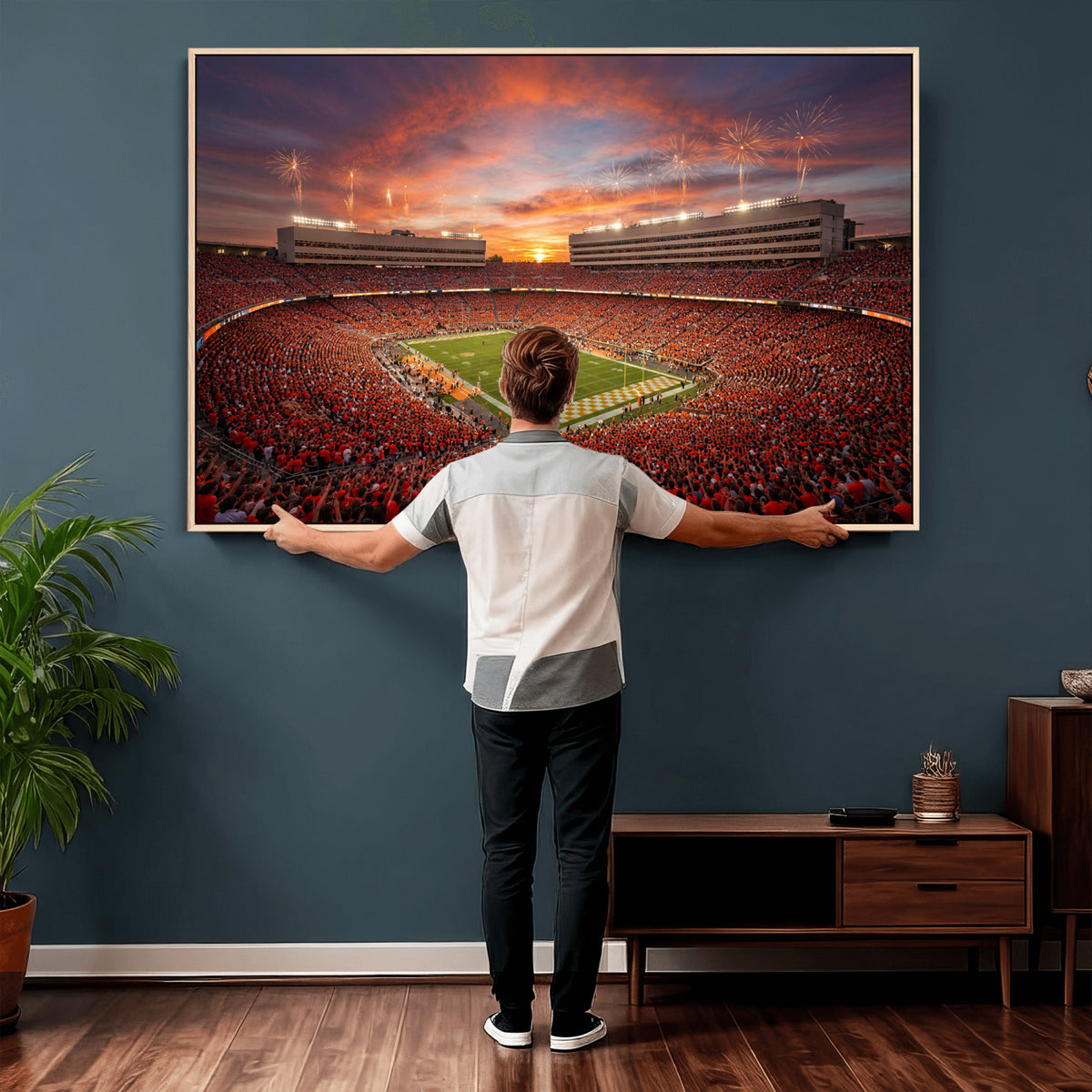 66964685-MGV-CV-36X24 - Stadium Wall Art Canvas Print