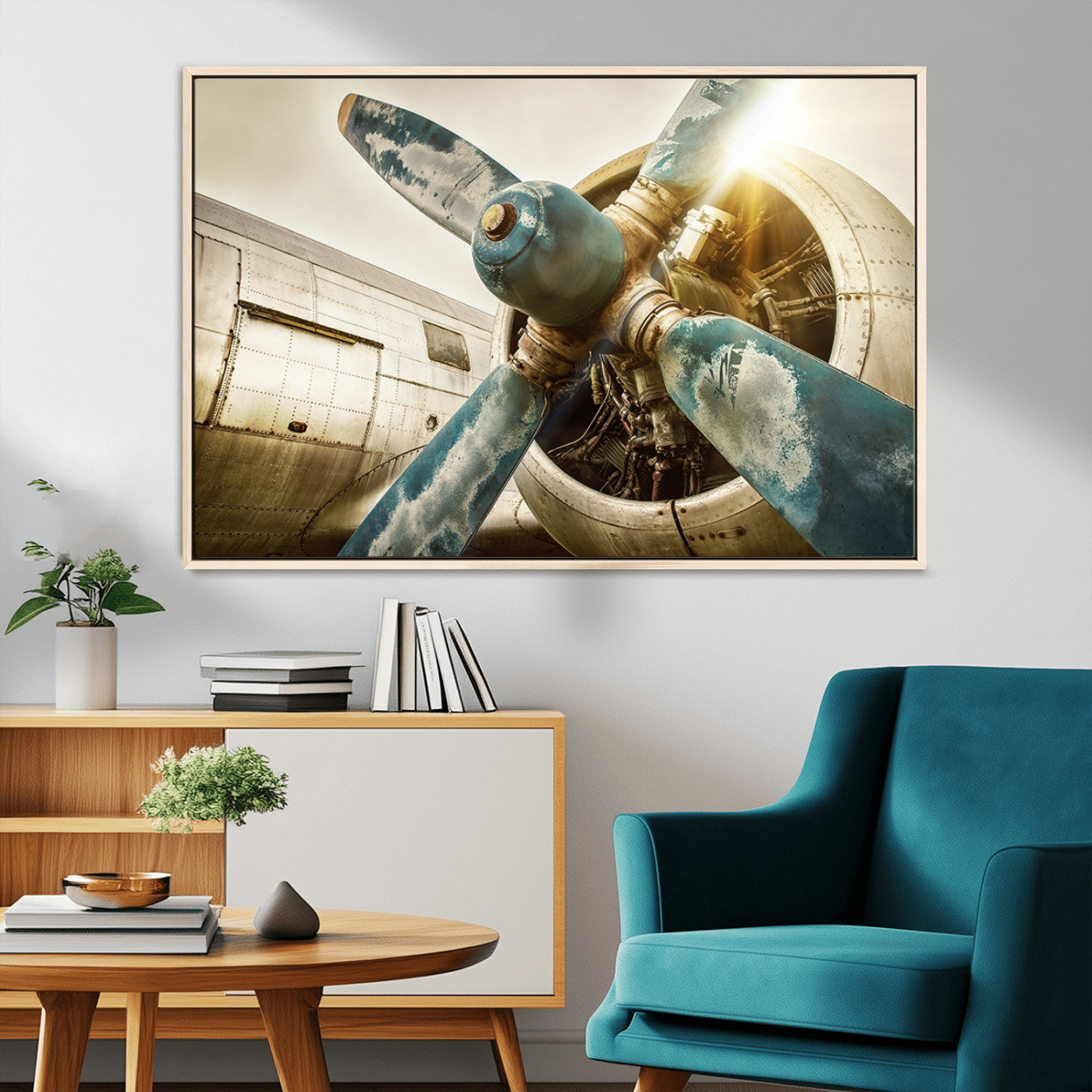 14106-MGV-CV-36X24-Vintage Airplane Canvas Print