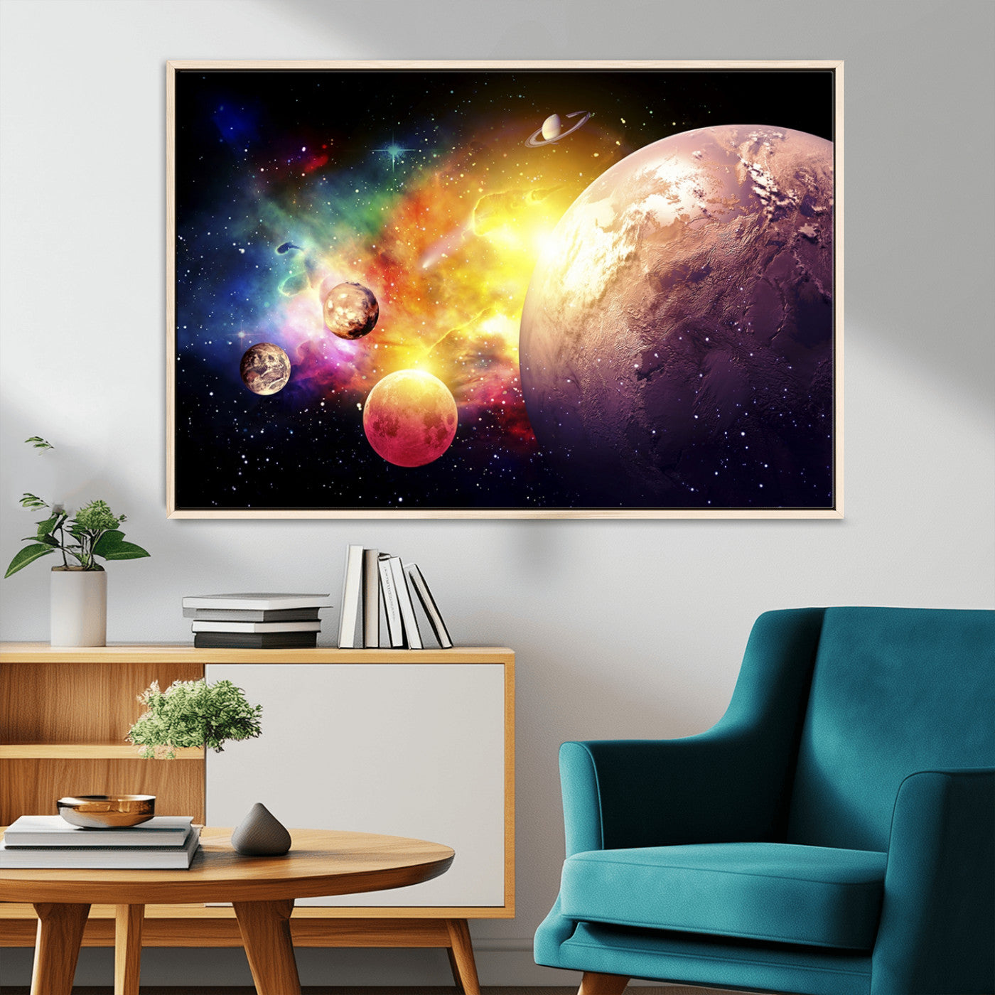 51843-MGV-CV-36X24-Space and Galaxy Canvas Print