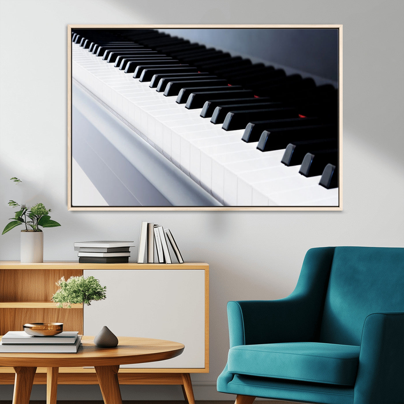 -Piano Artwork Canvas Wall Art Print
