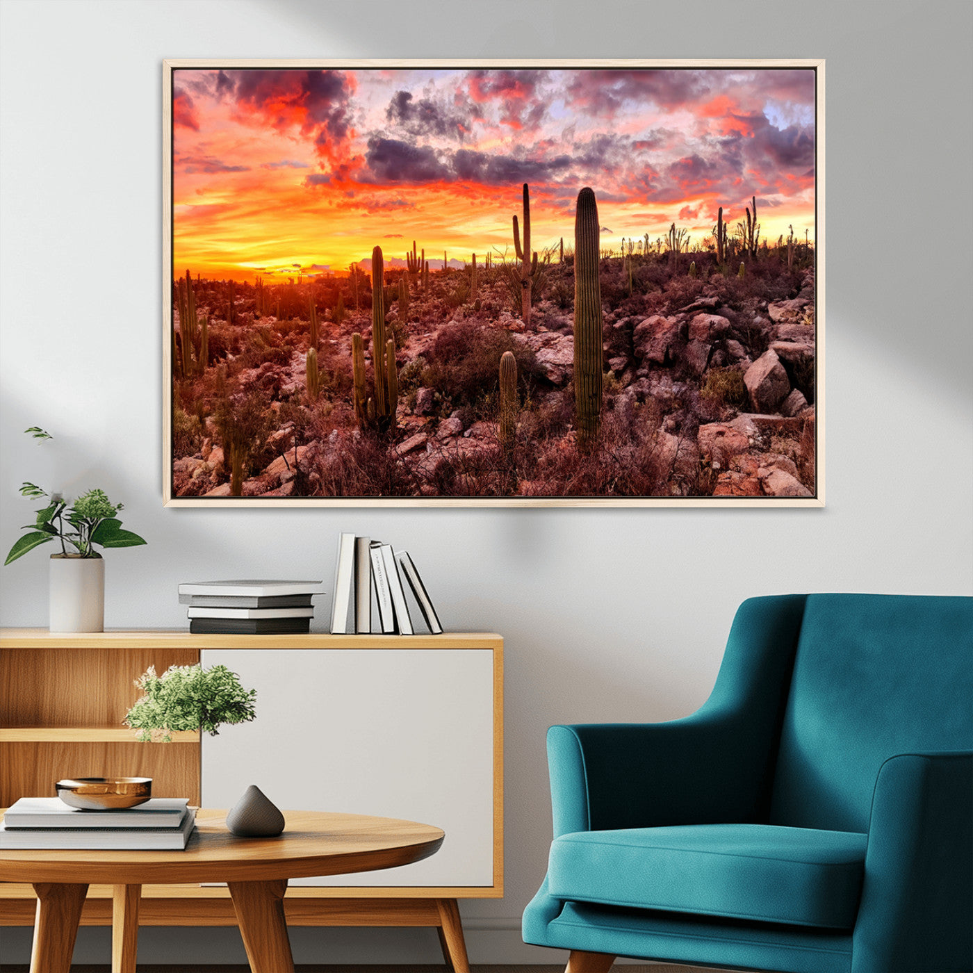 -Arizona Desert Print, Western Cowboy Wall Art Print