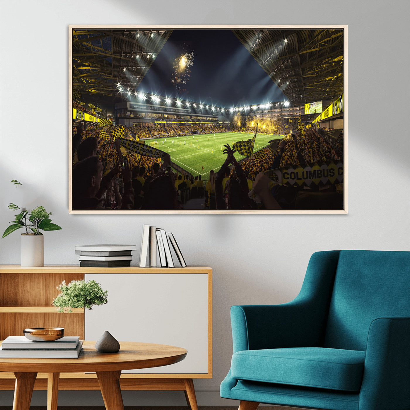 51122-MGV-CV-36X24-Columbus Crew Soccer Team Print - Columbus Crew Stadium Wall Art Canvas Print