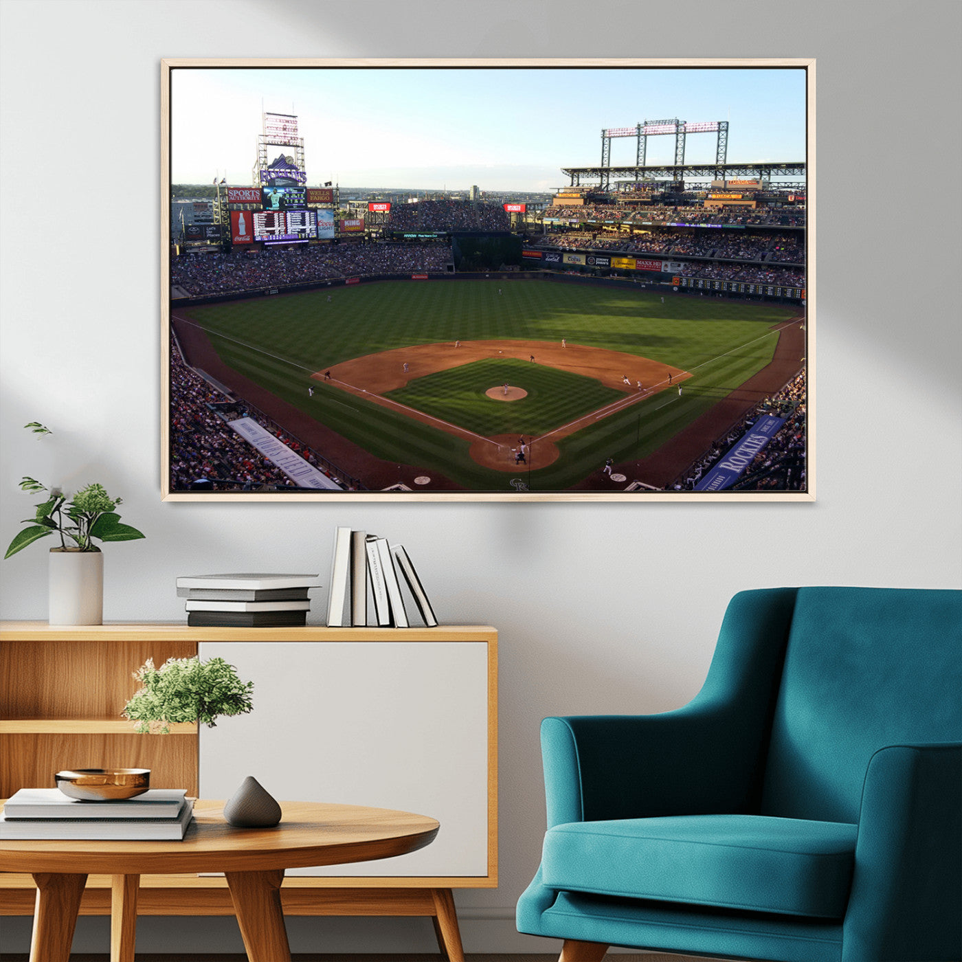 21638-MGV-CV-36X24-Colorado Rockies Coors Field Wall Art Canvas Print - MLB Baseball Stadium