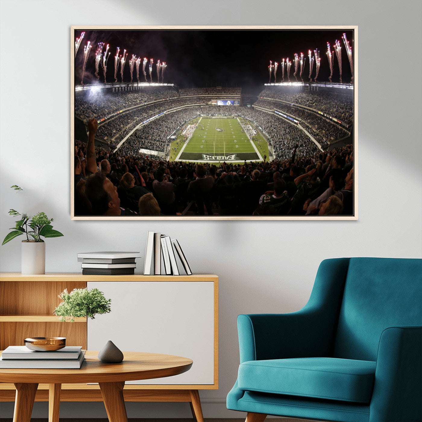 -Eagles Field Stadium Wall Art - Philadelphia Eagles Football Team Print - Philadelphia Lincoln